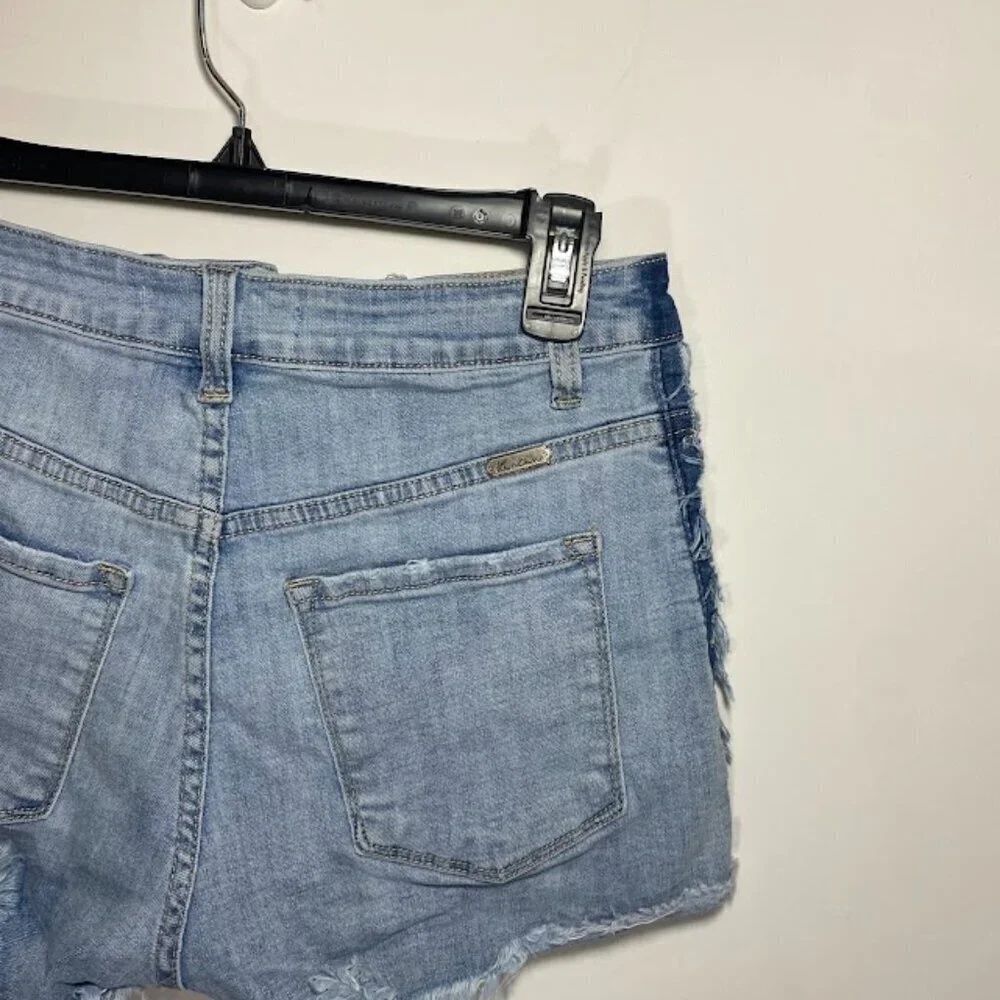 KanCan Denim Distressed Shorts